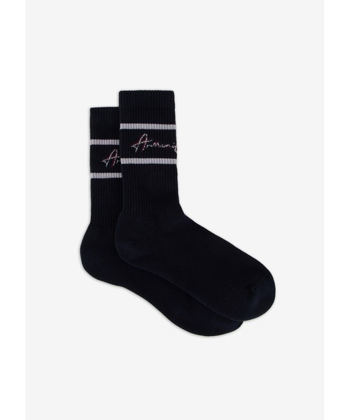 Armani Exchange A/X ロゴ 100％コットン ソックス 2足セット A|Xアルマーニ エクスチェンジ】A|Xロゴソックス（2足セット