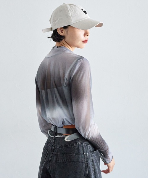 PAGEBOY（ページボーイ）の「アソートシアーハイネック（Tシャツ/カットソー・レディース・ブラック/オフホワイト/ボルドー/ピンク系その他/ブラック系その他・FREE）」の7枚目の写真