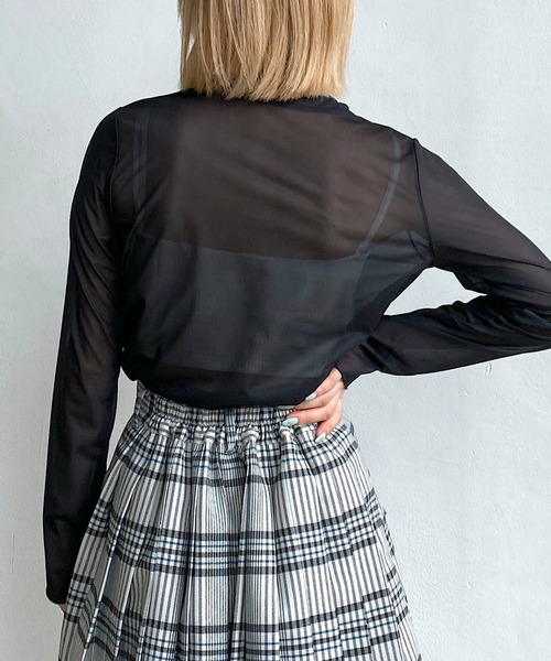 PAGEBOY（ページボーイ）の「アソートシアーハイネック（Tシャツ/カットソー・レディース・ブラック/オフホワイト/ボルドー/ピンク系その他/ブラック系その他・FREE）」の22枚目の写真