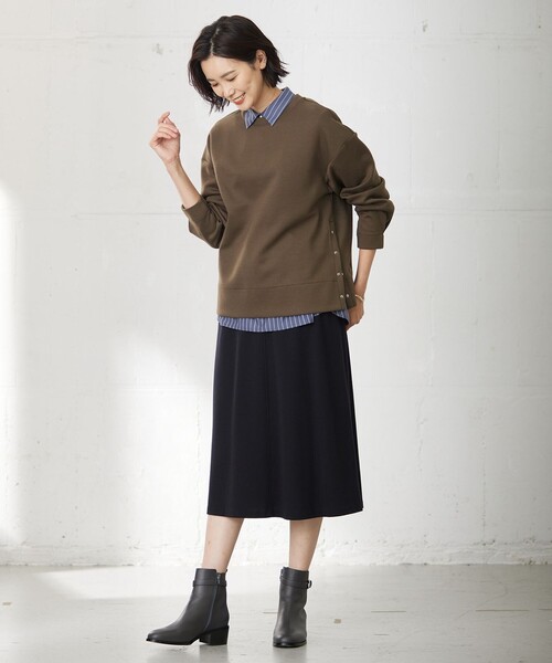 セール】【WEB限定】ダンボールニットジャージー カットソー（Tシャツ