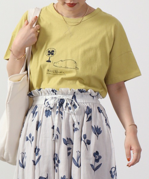 Emago(イマゴ)の「EMAGO 夏休みのカバドルマンT 半袖(Tシャツ/カットソー・レディース・ブラック/ホワイト/イエロー・FREE)」の20枚目の写真