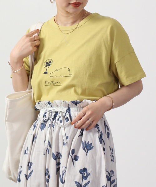 Emago(イマゴ)の「EMAGO 夏休みのカバドルマンT 半袖(Tシャツ/カットソー・レディース・ブラック/ホワイト/イエロー・FREE)」の21枚目の写真