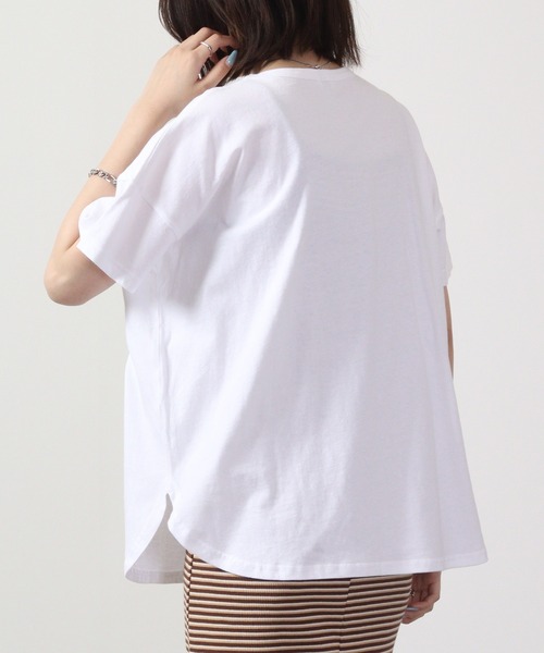 Emago(イマゴ)の「EMAGO 夏休みのカバドルマンT 半袖(Tシャツ/カットソー・レディース・ブラック/ホワイト/イエロー・FREE)」の10枚目の写真