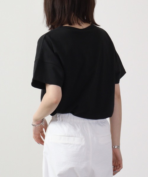 Emago(イマゴ)の「EMAGO 夏休みのカバドルマンT 半袖(Tシャツ/カットソー・レディース・ブラック/ホワイト/イエロー・FREE)」の16枚目の写真