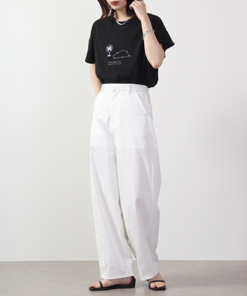 Emago(イマゴ)の「EMAGO 夏休みのカバドルマンT 半袖(Tシャツ/カットソー・レディース・ブラック/ホワイト/イエロー・FREE)」の18枚目の写真