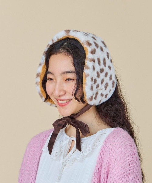kaorinomori（カオリノモリ）の「kaorinomori ファニーマフ（イヤーマフ・レディース・ホワイト/ブラウン・FREE）」の8枚目の写真