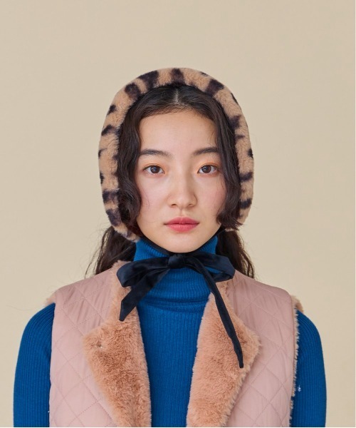 kaorinomori（カオリノモリ）の「kaorinomori ファニーマフ（イヤーマフ・レディース・ホワイト/ブラウン・FREE）」の14枚目の写真