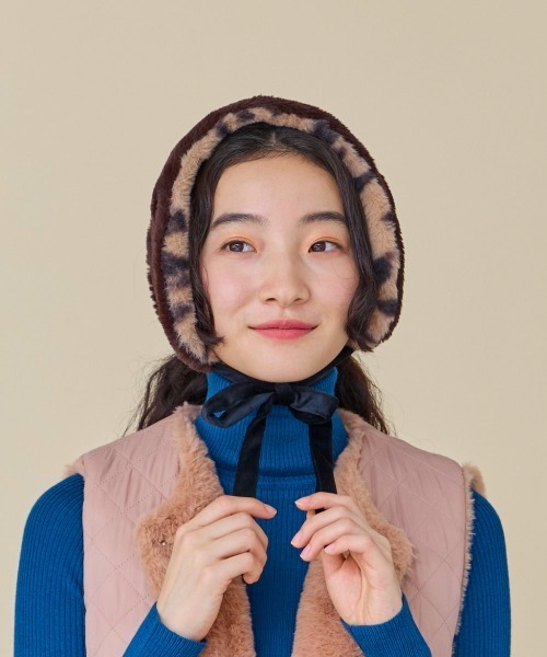 kaorinomori（カオリノモリ）の「kaorinomori ファニーマフ（イヤーマフ・レディース・ホワイト/ブラウン・FREE）」の19枚目の写真