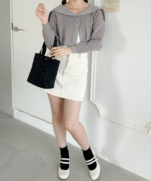 Loueme（ルエム）の「ハートキルティングミニトートバッグ（トートバッグ・レディース・アイボリー/ブラック/ピンク・FREE）」の14枚目の写真