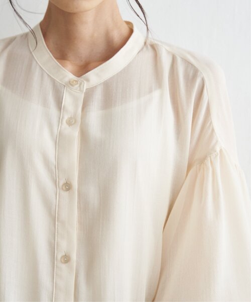 LBC（エルビーシー）の「シアーハシゴレーススリーブシャツ（シャツ/ブラウス・レディース・ブラック/オフホワイト・L/M）」の11枚目の写真