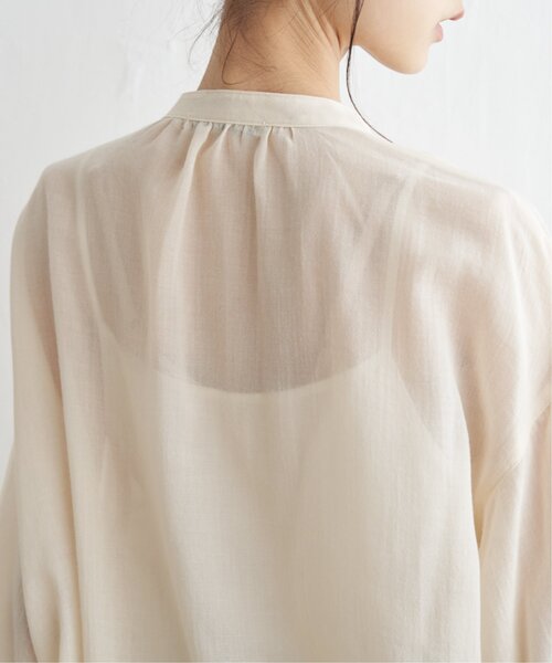 LBC（エルビーシー）の「シアーハシゴレーススリーブシャツ（シャツ/ブラウス・レディース・ブラック/オフホワイト・L/M）」の12枚目の写真