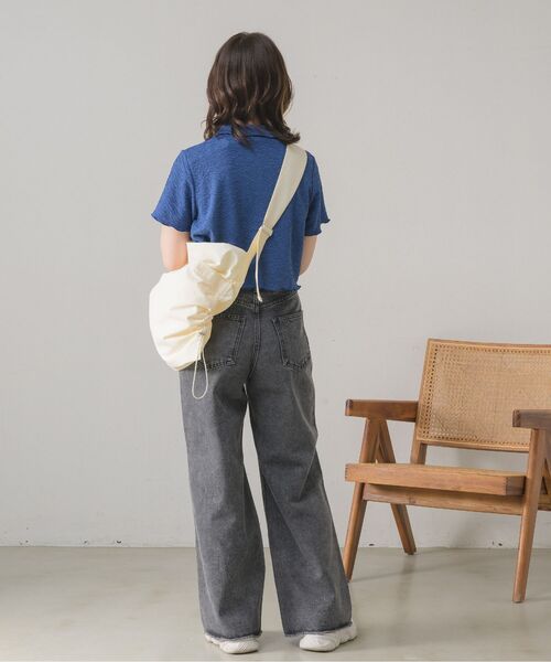 RETRO GIRL（レトロガール）の「スリットデニムPT（デニムパンツ・レディース・ライトブルー/ブラック/ブルー系その他5・MEDIUM/LARGE）」の7枚目の写真