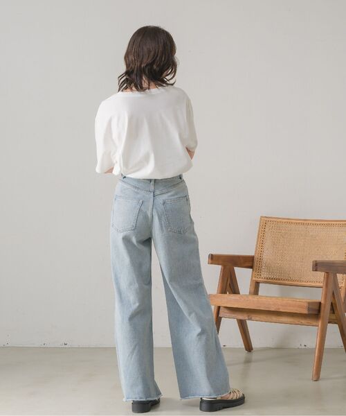 RETRO GIRL（レトロガール）の「スリットデニムPT（デニムパンツ・レディース・ライトブルー/ブラック/ブルー系その他5・MEDIUM/LARGE）」の16枚目の写真