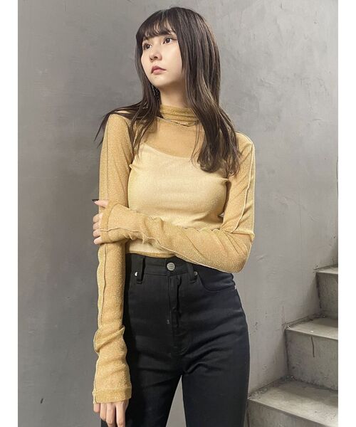 セール】ラメシアートップス【WEB限定カットソー】（Tシャツ