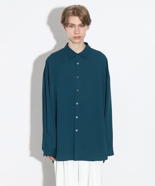 tk.TAKEO KIKUCHI（ティーケータケオキクチ）の「◆なめらかビッグシャツ（シャツ/ブラウス・メンズ・ブラック/オフホワイト/ブルー/ブラウン系その他・03/01/02）」の8枚目の写真