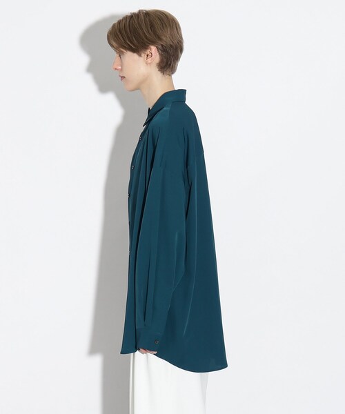 tk.TAKEO KIKUCHI（ティーケータケオキクチ）の「◆なめらかビッグシャツ（シャツ/ブラウス・メンズ・ブラック/オフホワイト/ブルー/ブラウン系その他・03/01/02）」の9枚目の写真