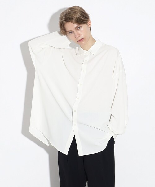 tk.TAKEO KIKUCHI（ティーケータケオキクチ）の「◆なめらかビッグシャツ（シャツ/ブラウス・メンズ・ブラック/オフホワイト/ブルー/ブラウン系その他・03/01/02）」の16枚目の写真