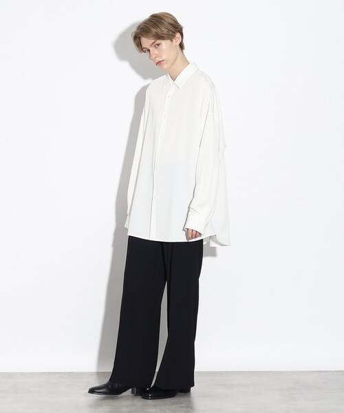 tk.TAKEO KIKUCHI（ティーケータケオキクチ）の「◆なめらかビッグシャツ（シャツ/ブラウス・メンズ・ブラック/オフホワイト/ブルー/ブラウン系その他・03/01/02）」の18枚目の写真