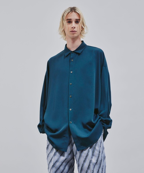 tk.TAKEO KIKUCHI（ティーケータケオキクチ）の「◆なめらかビッグシャツ（シャツ/ブラウス・メンズ・ブラック/オフホワイト/ブルー/ブラウン系その他・03/01/02）」の5枚目の写真