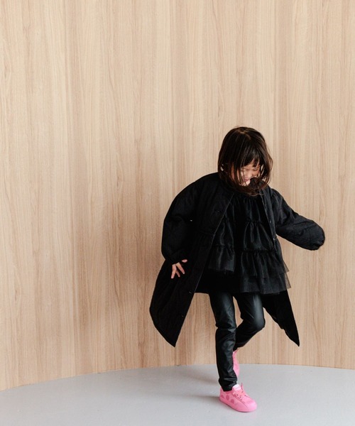 LOWRYS FARM（ローリーズファーム）の「キルティングワンピコート　903918（その他アウター・キッズ・カーキ/ブラック・110cm/120cm/130cm/140cm/150cm）」の4枚目の写真