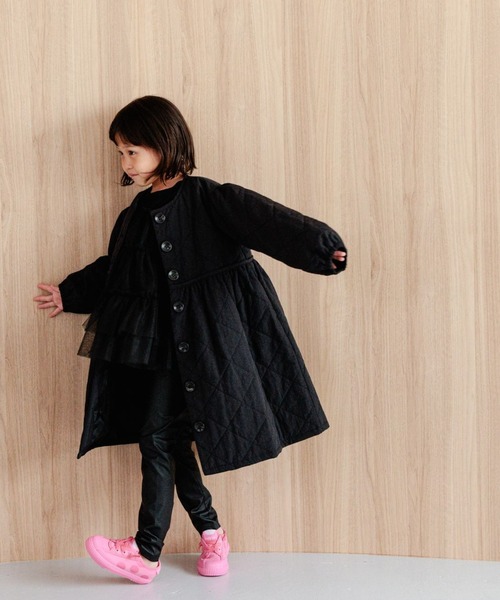 LOWRYS FARM（ローリーズファーム）の「キルティングワンピコート　903918（その他アウター・キッズ・カーキ/ブラック・110cm/120cm/130cm/140cm/150cm）」の5枚目の写真