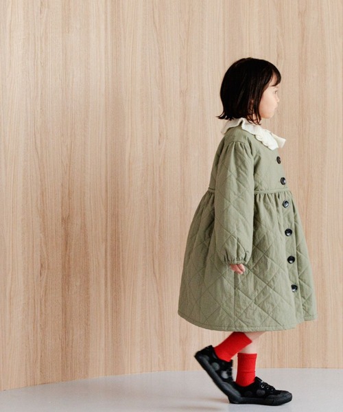 LOWRYS FARM（ローリーズファーム）の「キルティングワンピコート　903918（その他アウター・キッズ・カーキ/ブラック・110cm/120cm/130cm/140cm/150cm）」の12枚目の写真