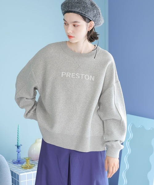 aimeine ロゴニットスウェット　オフ aimeine ロゴニットスウェット オフ