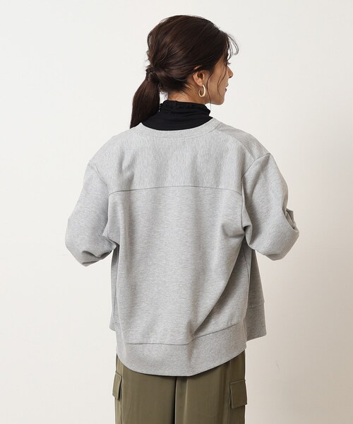 SHOO・LA・RUE（シューラルー）の「◆カジュアル過ぎない 裏毛 ドットボタン カーディガン（カーディガン/ボレロ・レディース・アイボリー/ダークオレンジ/グレー/ブラック・03/02/04）」の18枚目の写真