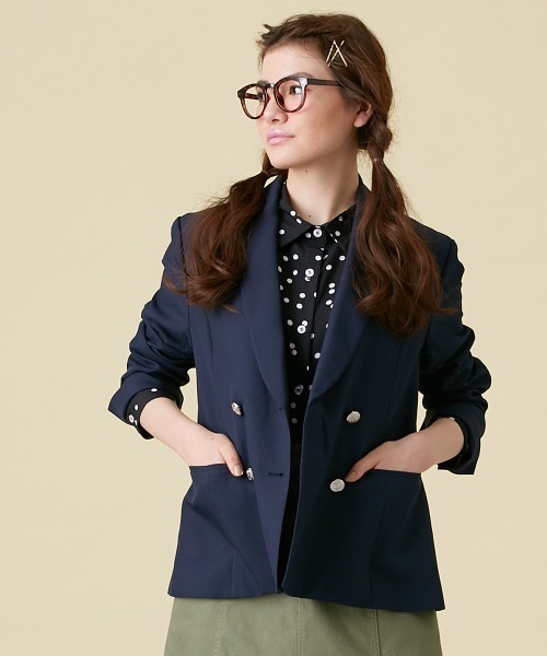 Le temps riche(ルタンリッシュ)の「ドットプリントシャツ<Le temps riche>(シャツ/ブラウス・レディース・ブラック/グリーン/オフホワイト・M/L)」の13枚目の写真