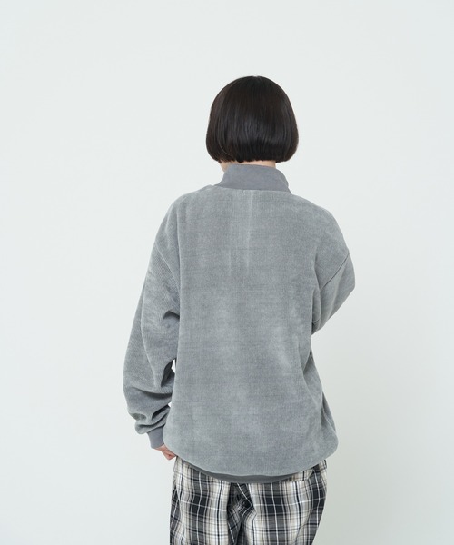 CORISCO（コリスコ）の「モールニットソーハーフジップ(M1)（ニット/セーター・メンズ・ブラック/グレー/アイボリー/ワインレッド・MEDIUM/X-LARGE/LARGE）」の15枚目の写真