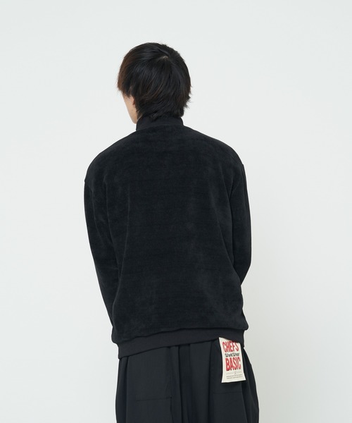 CORISCO（コリスコ）の「モールニットソーハーフジップ(M1)（ニット/セーター・メンズ・ブラック/グレー/アイボリー/ワインレッド・MEDIUM/X-LARGE/LARGE）」の11枚目の写真