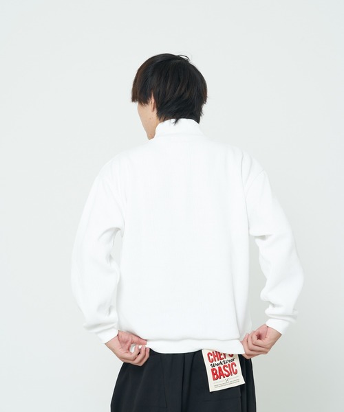 CORISCO（コリスコ）の「モールニットソーハーフジップ(M1)（ニット/セーター・メンズ・ブラック/グレー/アイボリー/ワインレッド・MEDIUM/X-LARGE/LARGE）」の7枚目の写真