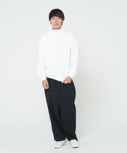 CORISCO（コリスコ）の「モールニットソーハーフジップ(M1)（ニット/セーター・メンズ・ブラック/グレー/アイボリー/ワインレッド・MEDIUM/X-LARGE/LARGE）」の8枚目の写真