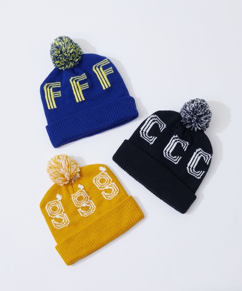 Franklin Climbing（フランクリンクライミング）の「【Franklin Climbing】JACQUARD LOGO BEANIE（ニットキャップ/ビーニー・メンズ・ブルー/ブラック/イエロー・ONE SIZE）」の7枚目の写真