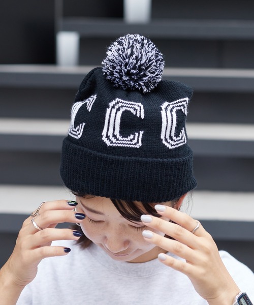 Franklin Climbing（フランクリンクライミング）の「【Franklin Climbing】JACQUARD LOGO BEANIE（ニットキャップ/ビーニー・メンズ・ブルー/ブラック/イエロー・ONE SIZE）」の4枚目の写真