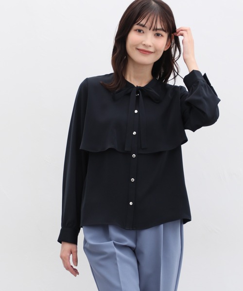 Honeys（ハニーズ）の「ケープ風ブラウス（シャツ/ブラウス
