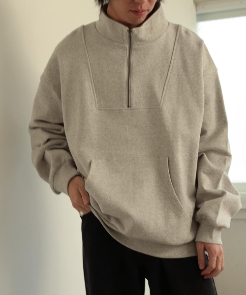 SENSE OF PLACE by URBAN RESEARCH(センスオブプレイスバイアーバンリサーチ)の「ハーフZIPスウェットシャツ(スウェット・メンズ・ブラック/ボルドー/グレー系その他・MEDIUM/LARGE)」の11枚目の写真