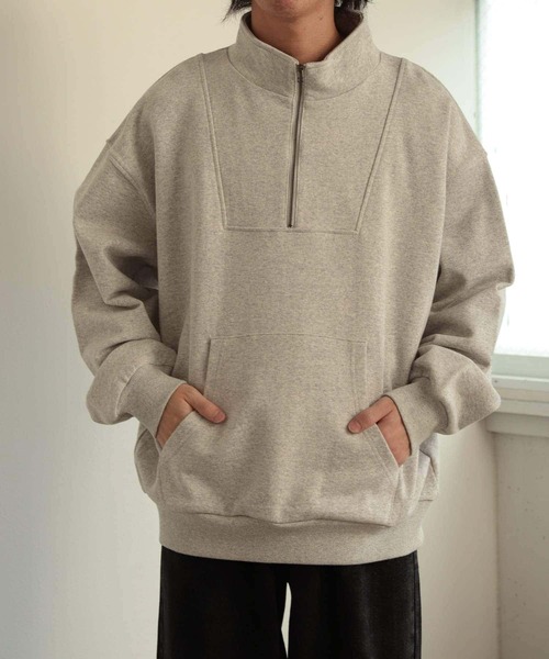 SENSE OF PLACE by URBAN RESEARCH(センスオブプレイスバイアーバンリサーチ)の「ハーフZIPスウェットシャツ(スウェット・メンズ・ブラック/ボルドー/グレー系その他・MEDIUM/LARGE)」の12枚目の写真
