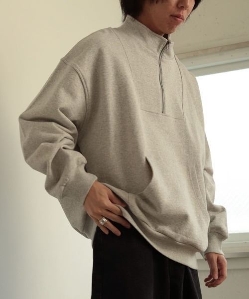 SENSE OF PLACE by URBAN RESEARCH(センスオブプレイスバイアーバンリサーチ)の「ハーフZIPスウェットシャツ(スウェット・メンズ・ブラック/ボルドー/グレー系その他・MEDIUM/LARGE)」の15枚目の写真