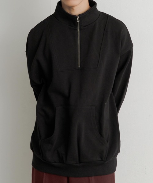 SENSE OF PLACE by URBAN RESEARCH(センスオブプレイスバイアーバンリサーチ)の「ハーフZIPスウェットシャツ(スウェット・メンズ・ブラック/ボルドー/グレー系その他・MEDIUM/LARGE)」の20枚目の写真