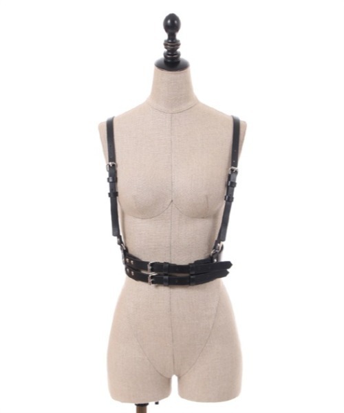 axes femme POETIQUE（アクシーズファムポエティック）の「合皮ハーネスベルト（ベルト・レディース・ワイン/ブラック・FREE）」の14枚目の写真