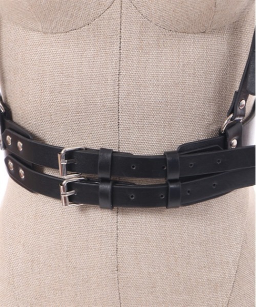 axes femme POETIQUE（アクシーズファムポエティック）の「合皮ハーネスベルト（ベルト・レディース・ワイン/ブラック・FREE）」の19枚目の写真