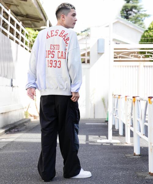 WEGO(ウィゴー)の「WEGO/ドッキンググラフィックプルオーバー(スウェット・メンズ・その他3/その他2/その他1・LARGE/MEDIUM)」の4枚目の写真
