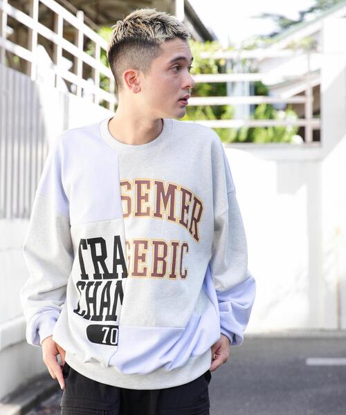 WEGO(ウィゴー)の「WEGO/ドッキンググラフィックプルオーバー(スウェット・メンズ・その他3/その他2/その他1・LARGE/MEDIUM)」の12枚目の写真