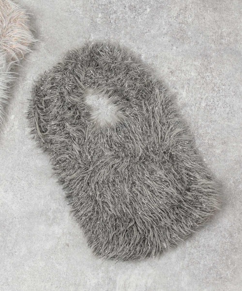 JEANASIS（ジーナシス）の「シャギーラメトートBAG/975075（ハンドバッグ・レディース・ホワイト/ライトグレー/チャコールグレー・FREE）」の11枚目の写真