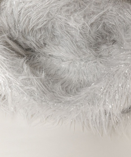 JEANASIS（ジーナシス）の「シャギーラメトートBAG/975075（ハンドバッグ・レディース・ホワイト/ライトグレー/チャコールグレー・FREE）」の13枚目の写真