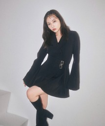 ANDGEEBEE | サッシュベルトジャケットワンピ(ワンピース)