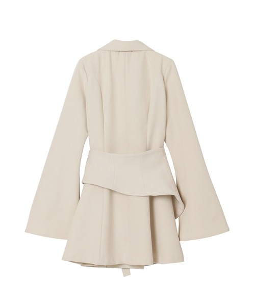 ANDGEEBEE（アンジービー）の「サッシュベルトジャケットワンピ（ワンピース・レディース・アイボリー/ブラック・FREE）」の9枚目の写真