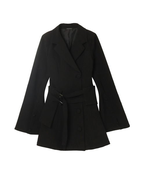 ANDGEEBEE（アンジービー）の「サッシュベルトジャケットワンピ（ワンピース・レディース・アイボリー/ブラック・FREE）」の15枚目の写真