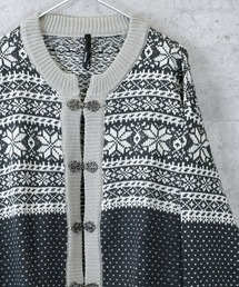 ジャガードチロリアンカーディガン レディース メンズ